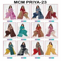 MCM Lifestyle Priya Vol-23 Wholesale Pure Cotton Printed Dress Material