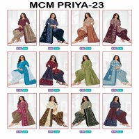 MCM Lifestyle Priya Vol-23 Wholesale Pure Cotton Printed Dress Material