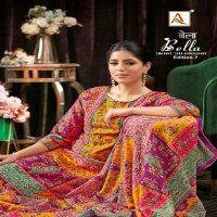 Alok Bella Vol-7 Wholesale Pure Maslin And Mirror Work Dress Material