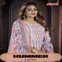 Bipson Hummer 2633 Wholesale Pure Cotton With Ethnic Handwork Dress Material