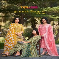 TIPS AND TOPS SUMMER FASHION VOL 5 FANCY WEAR READYMADE COTTON PRINT SALWAR SUIT