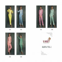 Vamika Rabya Vol-1 Wholesale Organza With White Work Cord-Ord Sets