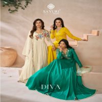 SAYURI DESIGNER DIVA READYMADE DESIGNER TRADITIONAL LONG GOWN WITH DUPATTA