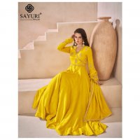 SAYURI DESIGNER DIVA READYMADE DESIGNER TRADITIONAL LONG GOWN WITH DUPATTA