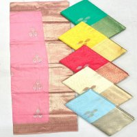 Rajtex Kelly Linen Wholesale Handwoven Linen Function Wear Sarees