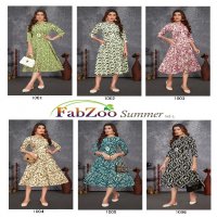 Fabzoo Summer Vol-1 Wholesale Rayon Fabrics Kurtis