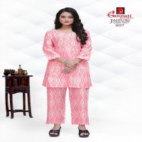 GANPATI COTTON JAIPURI COAT SUIT VOL 6 FANCY CORD SET AMAZING DESIGNS TUNICS WITH PANT