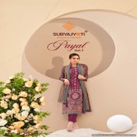 Suryajyoti Payal Vol-1 Wholesale Pure Modal Discharge With Work Dress Material