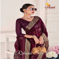 RIHANA SILK BY PANKH FANCY OCCASION WEAR VISCOSE SILK SAREE WHOLESALER