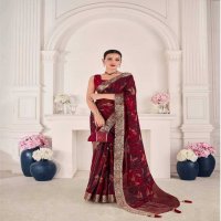 RIHANA SILK BY PANKH FANCY OCCASION WEAR VISCOSE SILK SAREE WHOLESALER