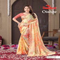 Saumya Oishee Wholesale Chiffon Brasso Ethnic Sarees