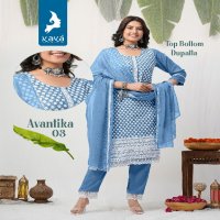 Kaya Avantika Wholesale Readymade Three Piece Salwar Suits