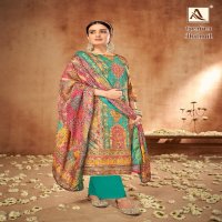 Alok Jhilmil Wholesale Soft Maslin With Aari Mirror Work Dress Material