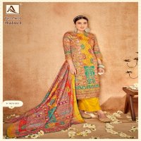 Alok Jhilmil Wholesale Soft Maslin With Aari Mirror Work Dress Material