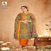 Alok Jhilmil Wholesale Soft Maslin With Aari Mirror Work Dress Material