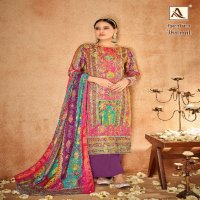 Alok Jhilmil Wholesale Soft Maslin With Aari Mirror Work Dress Material