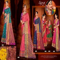Saroj Prem Kahani Vol-4 Wholesale Organza Silk With Blouse Sarees