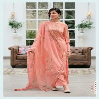 Varsha Kyomi Wholesale Viscose Chinon With Embroidery And Lace Festive Suits