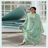 Varsha Kyomi Wholesale Viscose Chinon With Embroidery And Lace Festive Suits