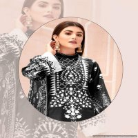 Miss World Mahenoor Special Black Cotton Printed Dress Material