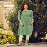 KALAROOP KAJREE FASHION DRUVI SIMPLE FANCY FABRIC READYMADE KURTI