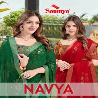 Saumya Navya Wholesale Georgette Pattern Ethnic Sarees