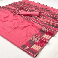Rajtex Khwaaish Silk Wholesale Spun Handwoven Party Wear Sarees