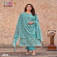 Vipul Rumii Wholesale Pure Viscose With Schifli Work Straight Salwar Suits