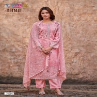 Vipul Rumii Wholesale Pure Viscose With Schifli Work Straight Salwar Suits