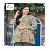 Hinaya Resham Vol-10 Wholesale Rayon Trendy Western Tunics