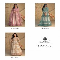 SAYURI DESIGNER FLORAL VOL 2 OCCASION WEAR FULL STITCH LONG GOWN WITH DUPATTA