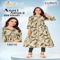 Hariyaali Anori Aaliya Vol-2 Wholesale Aaliya Cut Kurtis