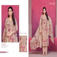 Glossy Simar Selina Wholesale Pure Linen Cotton With Handwork Suits