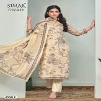 Glossy Simar Siyahi Wholesale Pure Linen With Hand Work Salwar Suits