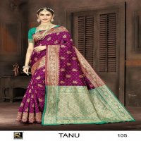 RONISHA TANU BY RANJNA SAREE BANARASI SILK PREMIUM FABRICS SUPER HIT COLLECTION SAREES