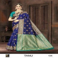 RONISHA TANU BY RANJNA SAREE BANARASI SILK PREMIUM FABRICS SUPER HIT COLLECTION SAREES