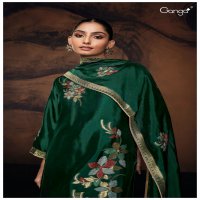 Ganga Evania S2478 Wholesale Premium Viscose Woven Silk With Hand Work Salwar Suits