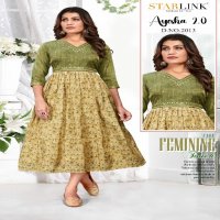 Hariyaali Ayesha 2.0 Wholesale Negative Print Choli Ghera Kurtis