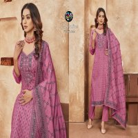 JASMINE BY FOURDOTS FASHIONABLE DESIGN LAKHNAVI JEQUARD SALWAR SUIT MATERIAL