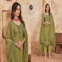 JASMINE BY FOURDOTS FASHIONABLE DESIGN LAKHNAVI JEQUARD SALWAR SUIT MATERIAL