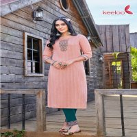 Keeloo Gulab Vol-1 Wholesale Heavy Dobby Rayon With Hand Work Kurtis