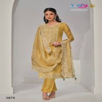 Vipul Samirah Wholesale Soft Orgnaza With Embroidery Party Wear Salwar Suits