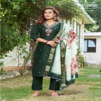 Jiyana 5 Star Wholesale Chanderi Jacquard Dupatta Readymade Suits