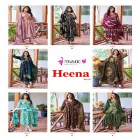 Mystic 9 Heena Vol-3 Wholesale Reyon Capsule Print With Embroidery Salwar Suits