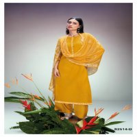 Ganga Xyla S2514 Wholesale Premium Cotton Silk With Daman Border Dress