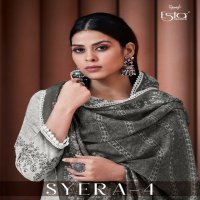 Esta Syera Vol-4 Wholesale Digital Printed Cotton With Hand Work Salwar Suits