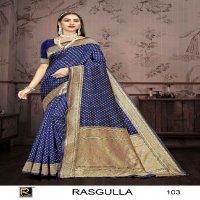 Ronisha Rasgulla Wholesale Banarasi Silk Party Wear Indian Sarees