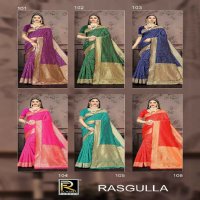 Ronisha Rasgulla Wholesale Banarasi Silk Party Wear Indian Sarees