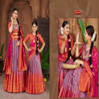 Sanskar Blueberry Wholesale Readymade Kids And Mother Lehengas