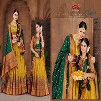 Sanskar Blueberry Wholesale Readymade Kids And Mother Lehengas